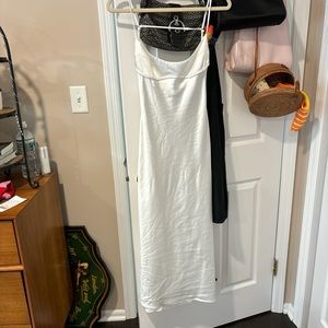 ZARA VIRAL SATIN DRESS ZARA VIRAL SATIN DRESS ZARA VIRAL SATIN DRESS WHITE